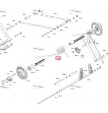 503196941 Пружина Задней Подвески Левая Для Ski Doo