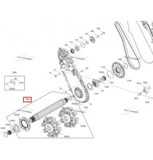 504154545 Вал Привода Гусеницы Для Ski Doo Summit, Freeride REV Gen5