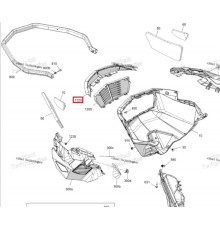 502008737 Сетка Передней Панели Для Ski Doo REV Gen5