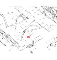 505074707 Поворотная Опора Правая Черная Для Ski Doo SUMMIT 505075012