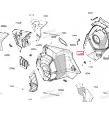 517308123 Ответная Часть Фиксатора Боковой Панели Для Ski Doo SUMMIT, FREERIDE REV Gen5