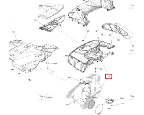 508001310 Воздуховод Для Ski Doo 508001292