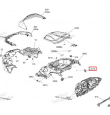 517308260 Деталь Окантовки Фонаря Для Ski Doo