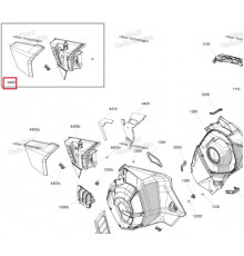 517308491 Панель Боковая Левая Для Ski Doo FREERIDE, SUMMIT Gen5 517308492