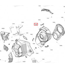 517309062 Кожух Ремня Вариатора Для Ski Doo FREERIDE, SUMMIT Gen5