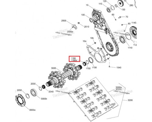 504154043 Крышка Вала Для Ski Doo