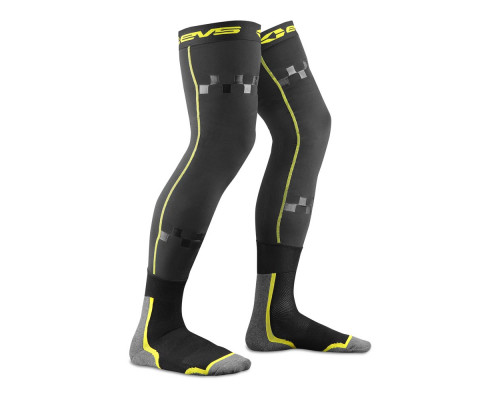 Чулки под защиту EVS Fusion Black/Hi-Viz Yellow (S/M)