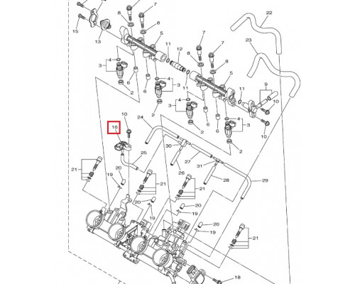 AT-01595 SPI Датчик Давления Для Yamaha 5S7-82380-00-00