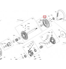 417127659 Шкив Ведомого Вариатора Внутренний Для Ski Doo