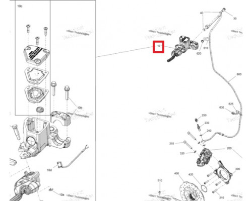 507032688 Тормозной Цилиндр В Сборе Для Ski Doo REV Gen5