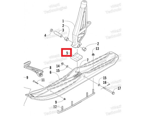 3603-237 Демпфирующая Подушка Для Arctic Cat 2603-871