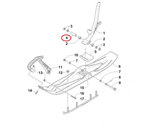 3603-321 Втулка Поворотной Опоры Для Arctic Cat