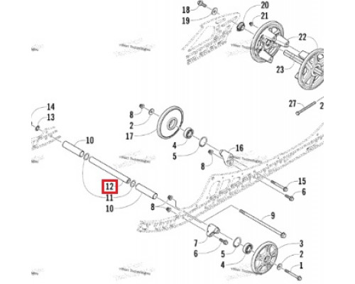 3604-269 Ось Для Arctic Cat