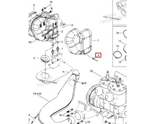 390910000 Заклепка 3/16” Для Выпускной Системы Для Ski Doo