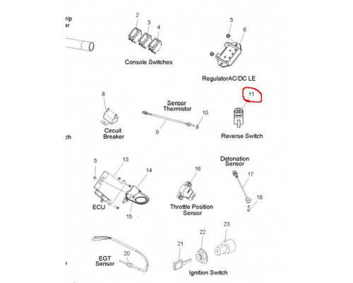 4010874 Реверсивный Переключатель Для Polaris
