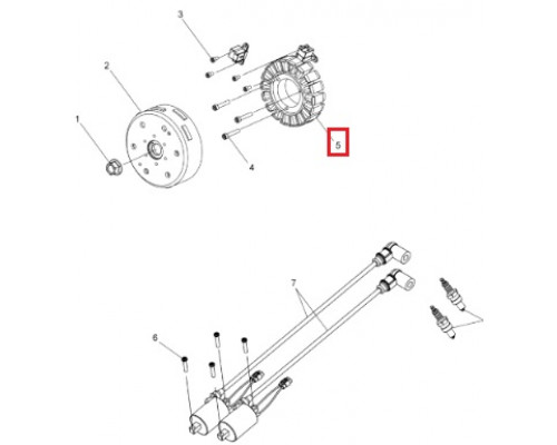 4014958 Cтатор Генератора Для Polaris AXYS