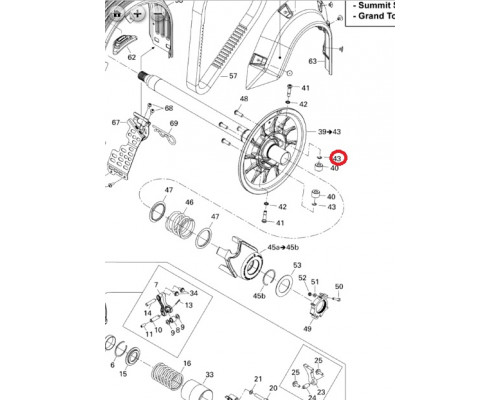 414753500 Стопорное Кольцо Для Ski Doo M31035