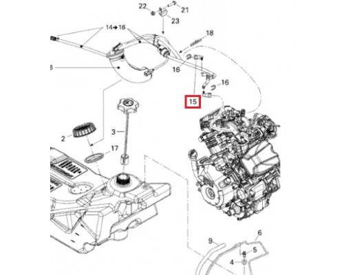 415128965 Топливный Коннектор Для Ski Doo 293710067