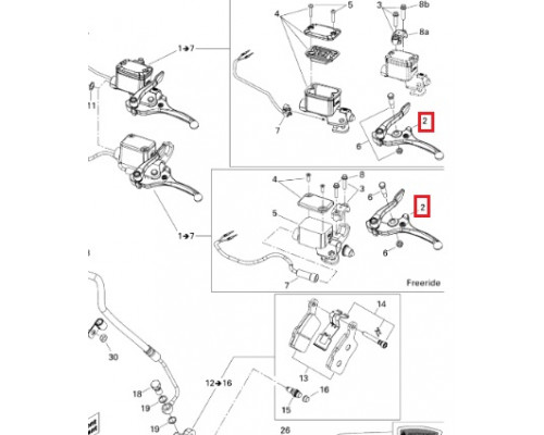 415129216 Курок Тормоза Для Ski Doo 507032423