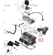 415129628 Винт Блока Цилиндров Для Ski Doo