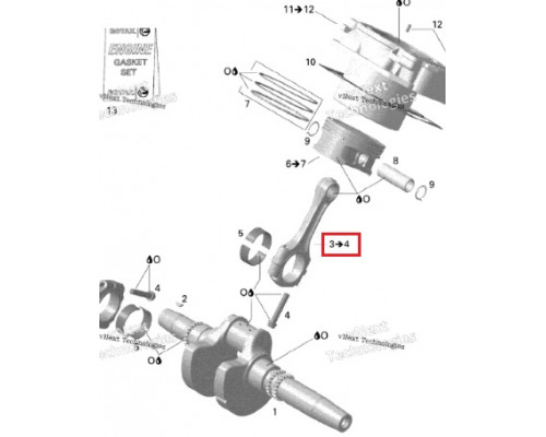 420217429 Шатун Для Ski Doo 420217425