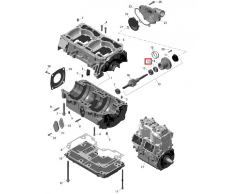 420230195 Сальник Помпы Для Ski Doo 420230196
