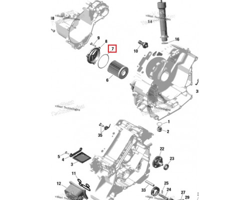 420230923 Уплотнительное Кольцо Масляного Фильтра Для BRP Can Am