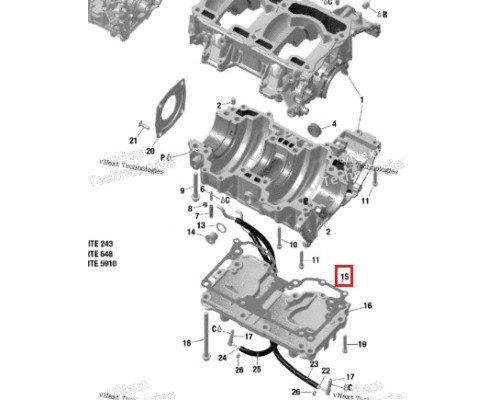 420430072 Прокладка Картера Двигателя Для Ski Doo 850 E-TEC