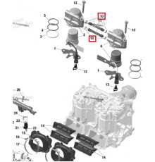 420430775 Уплотнительное Кольцо Перемычки Инжектора Для Ski Doo