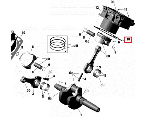 420630212 Прокладка Цилиндра Для BRP Can Am