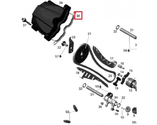 420630260 Прокладка Клапанной Крышки Для Ski Doo 420630262