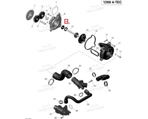 420650315 Сальник Двигателя Для Ski Doo 420650310