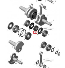 420834350 Шестерня Коленвала Для Ski Doo