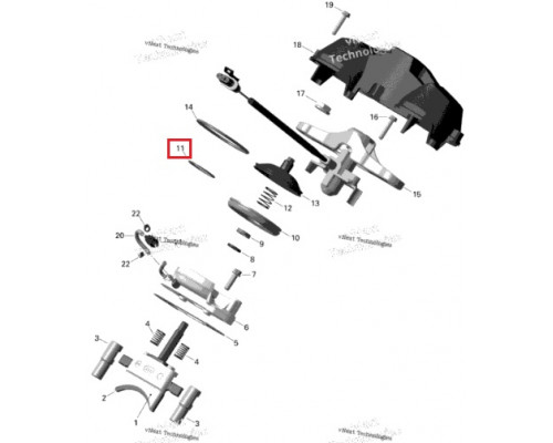 420838255 Пружина Мембраны RAVE Клапана Для Ski Doo 420838253