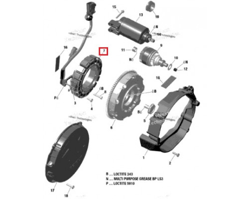 420864420 Статор Для Ski Doo Gen4