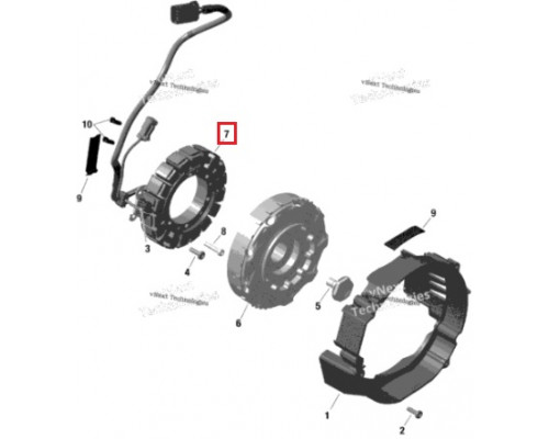 420864427 Статор Для Ski Doo REV Gen4