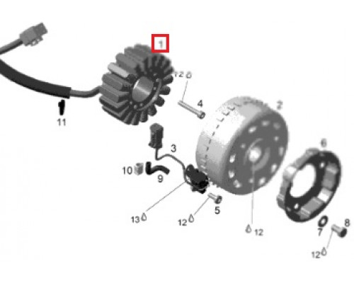 420866068 Статор Для Ski Doo 420866060, 420866065