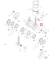 420889062 Коленвал Для ROTAX 550F Для Ski Doo 421000601, 420889060