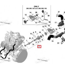 420891478 Вал Привода Помпы Для Ski Doo