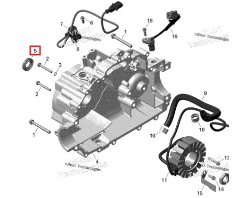 420930392 Сальник Магнето Для BRP Can Am 290930390, 420930390