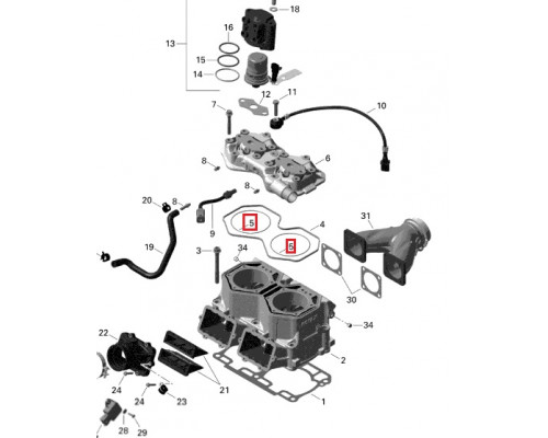 420931410 Кольцо Головки Цилиндров Для Ski Doo 290931410