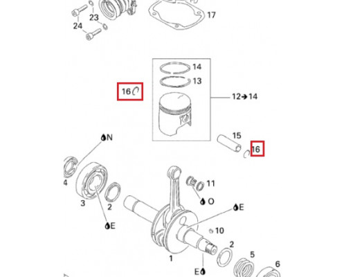 420945735 Стопорное Кольцо Пальца Поршня Для Ski Doo 290945735