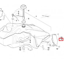 4706-747 Накладка Бензобака Левая Для Arctic Cat BEARCAT