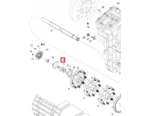 501025000 Корпус Подшипника Для Ski Doo