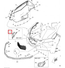 502007127 Заглушка Поддона Правая Для Ski Doo TUNDRA