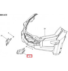 502007128 Заглушка Нижнего Поддона Левая Для Ski Doo Tundra