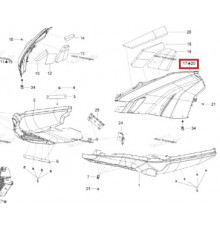 502008017 Боковая Панель Левая Черная Для Ski Doo Skandic, TUNDRA 502006919, 502007201, 502007294