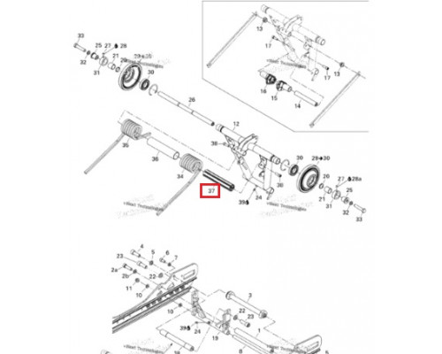 503191344 Ось Задней Подвески Для Ski Doo