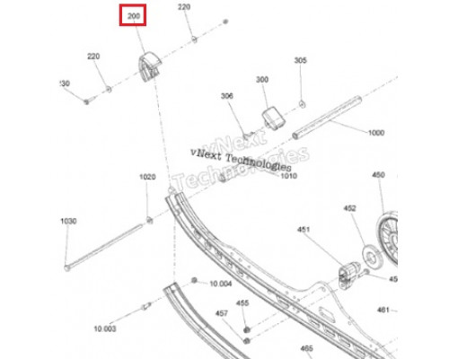 503192299 Башмак Для Ski Doo 503190575