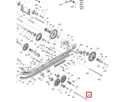 503193227 Болт Задней Подвески Для Ski Doo